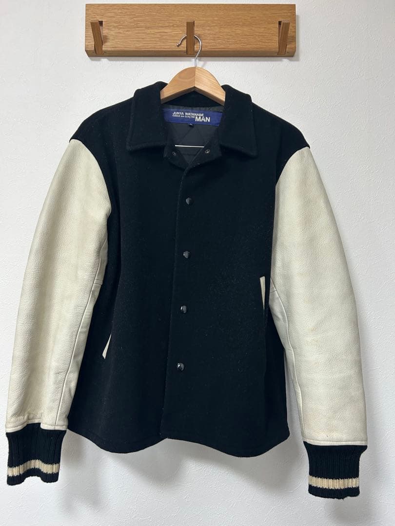 JUNYA WATANABE スタジャン Mサイズ ブラック/ホワイト
