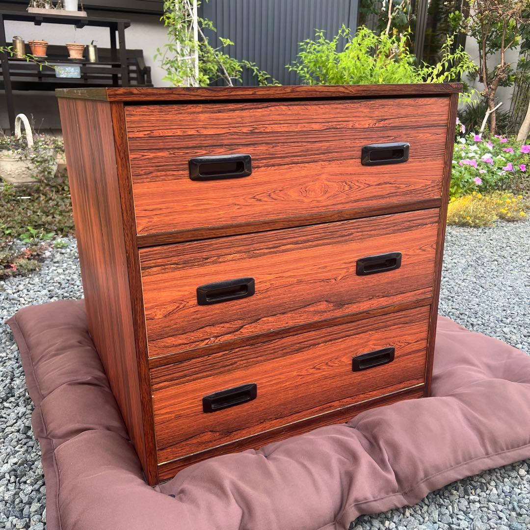 箪笥 タンス 収納 押入れ 昭和レトロ チェスト 洋服箪笥 家具 引き出し 3段