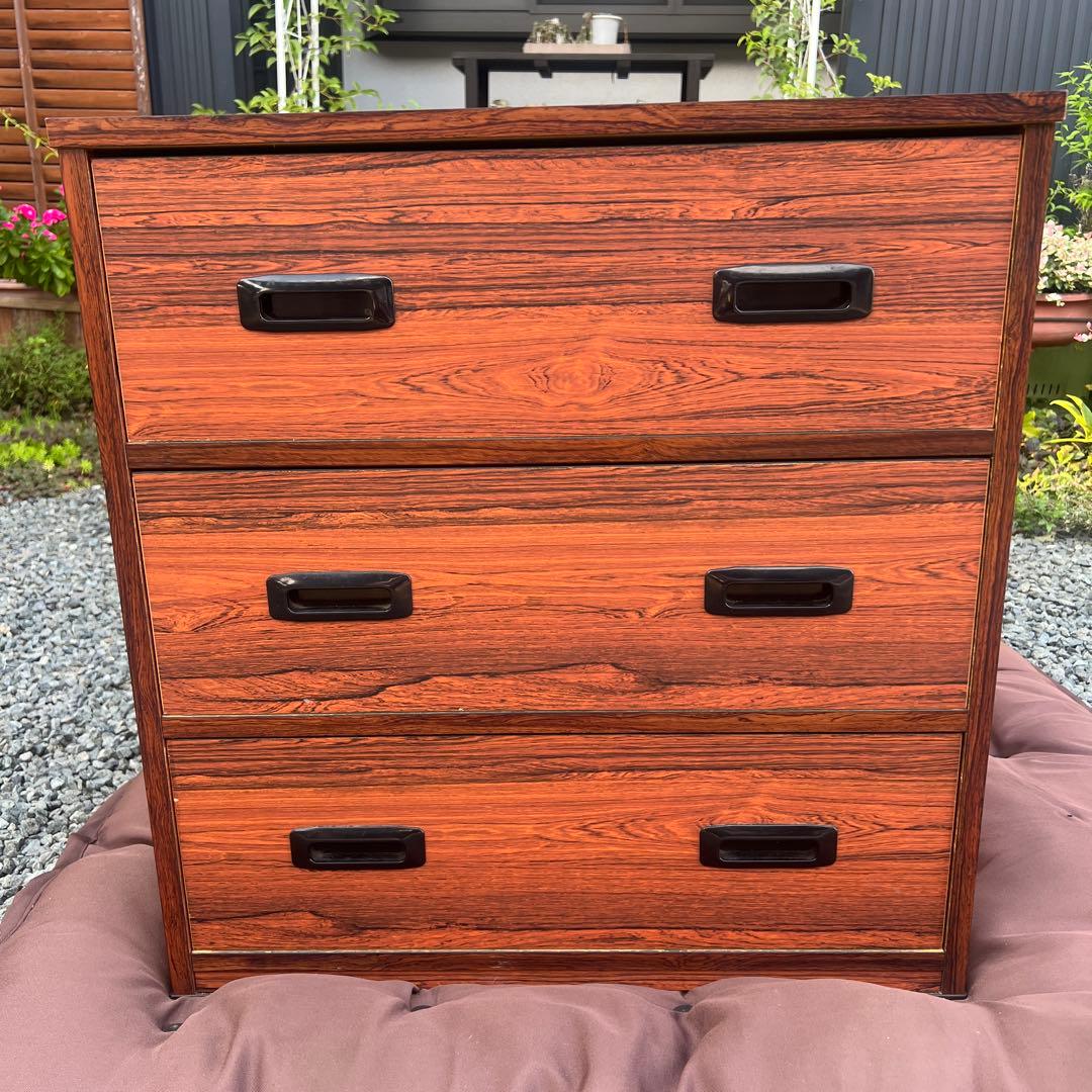 箪笥 タンス 収納 押入れ 昭和レトロ チェスト 洋服箪笥 家具 引き出し 3段