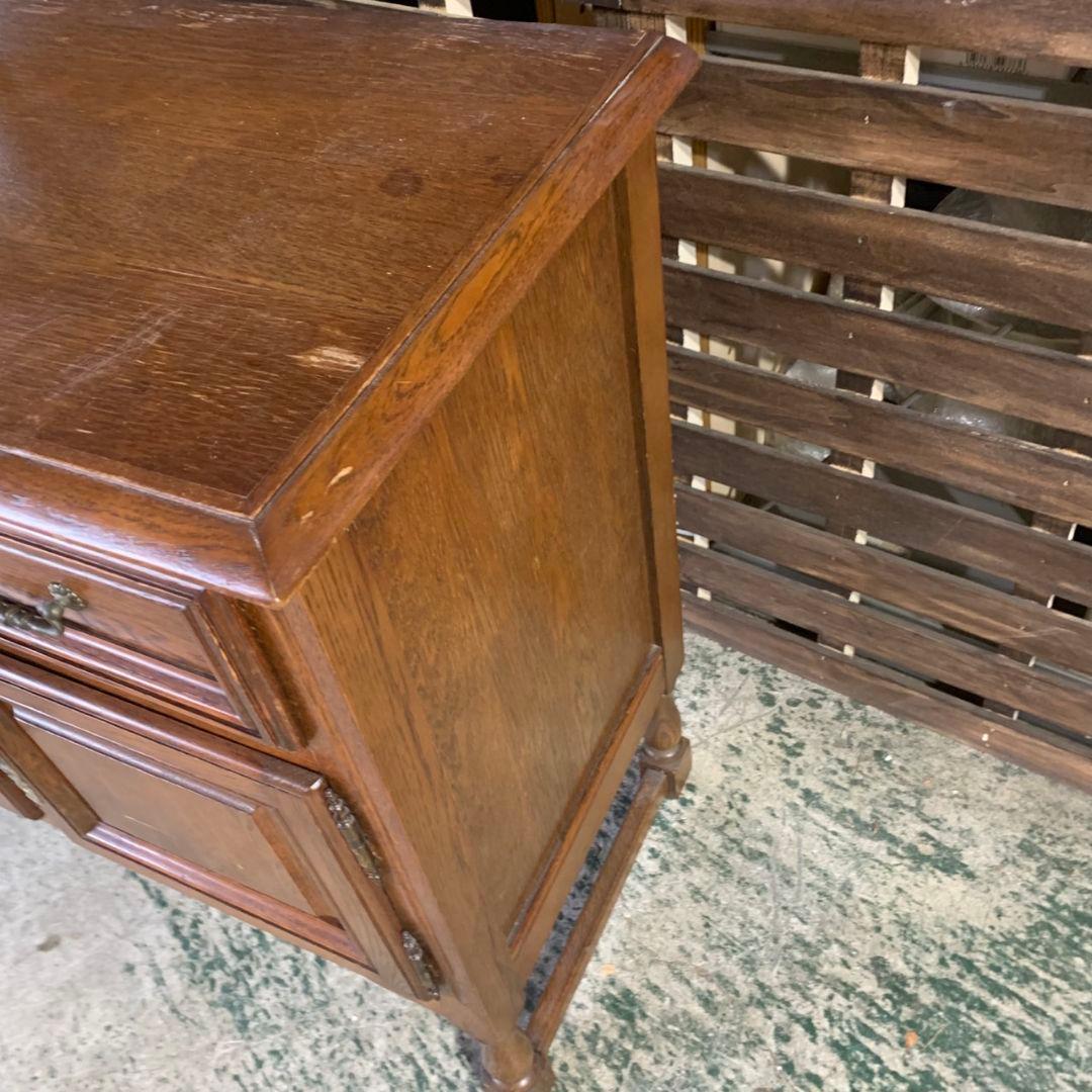 I687 アンティーク 木製キャビネット チェスト 引き出し収納 ベルギー製