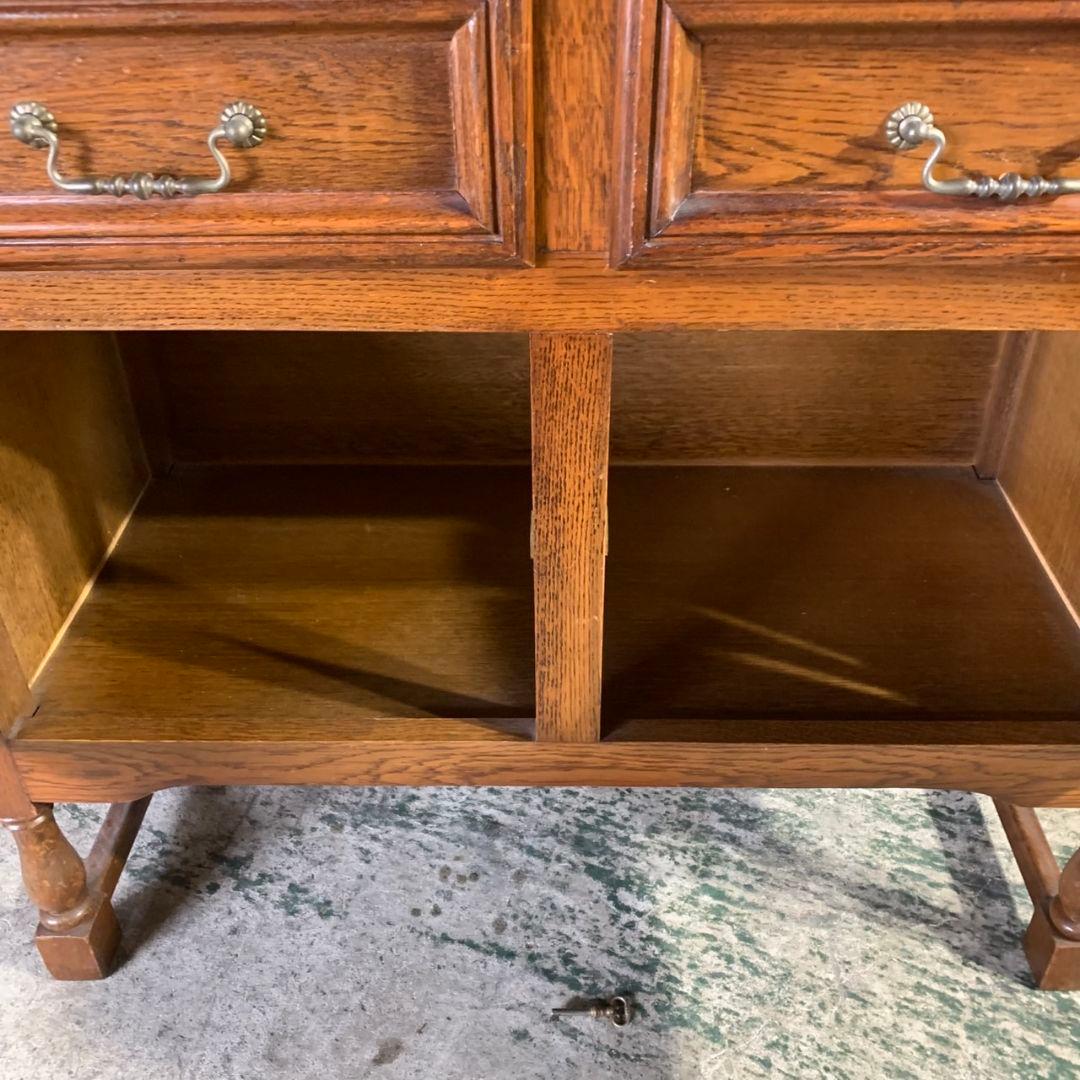 I687 アンティーク 木製キャビネット チェスト 引き出し収納 ベルギー製