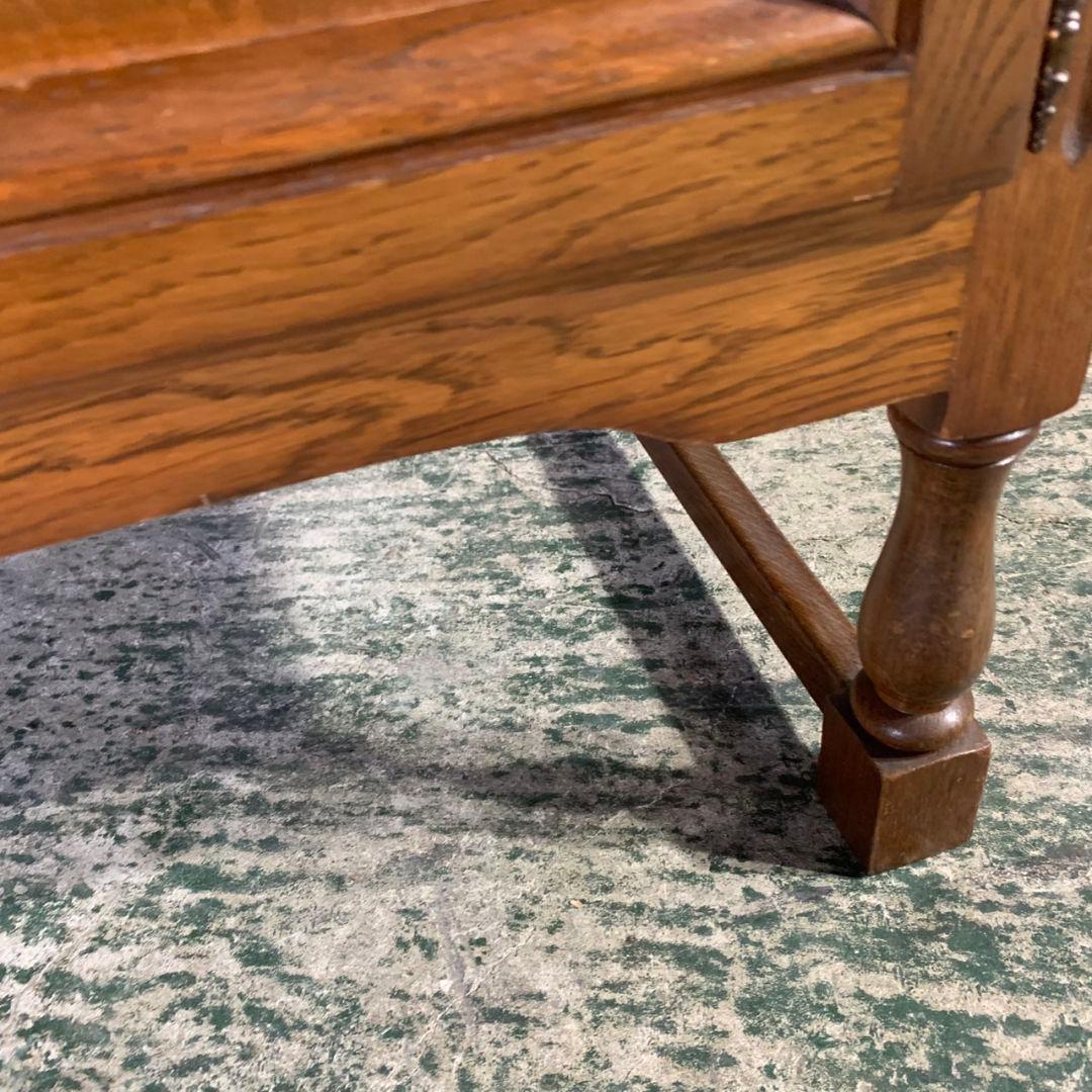 I687 アンティーク 木製キャビネット チェスト 引き出し収納 ベルギー製