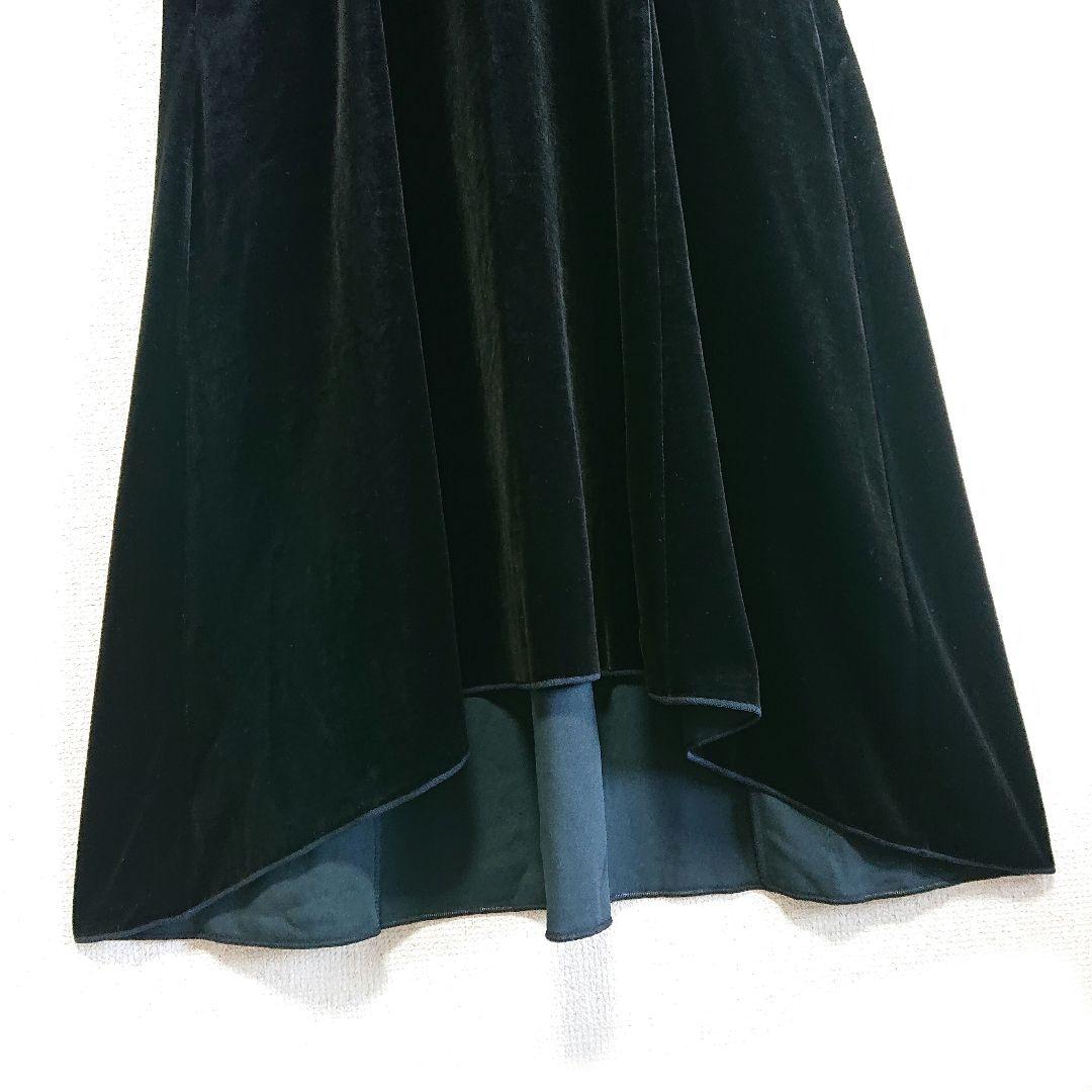 【美品】FOXEY NEWYORK ベロア ロング ワンピース ブラック