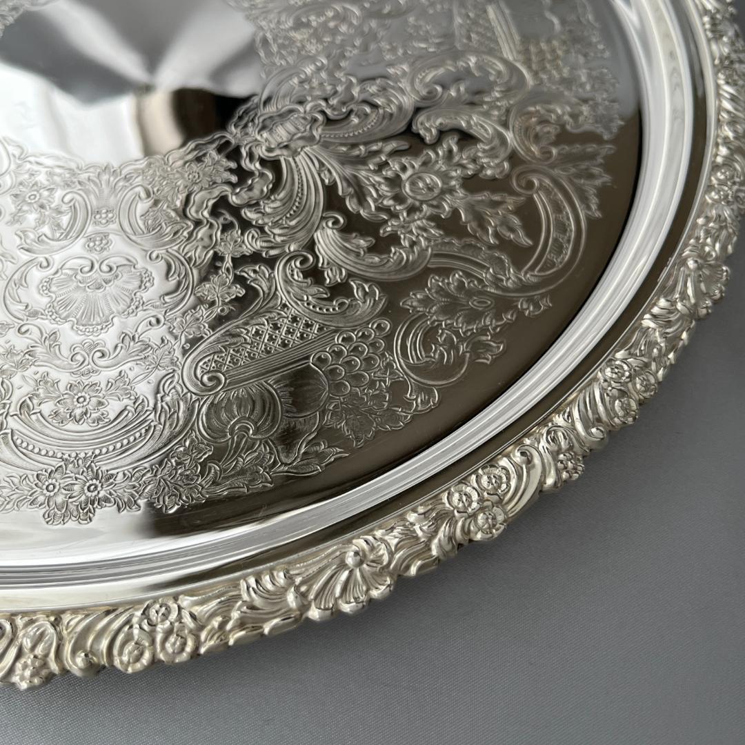 【Mappin&Webb】 マッピンアンドウェッブ ギャラリートレー 32cm