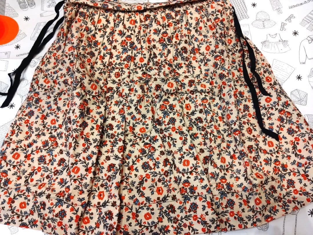 【CARAMEL】COLIMA GIRL DRESS CREAM FLORAL