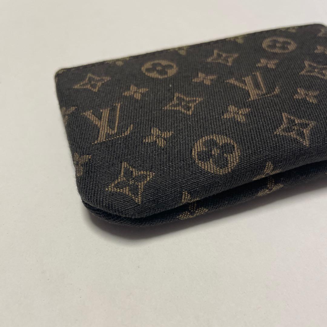 【美品】LOUIS VUITTON ミニポーチ モノグラム ミニラン エベヌ