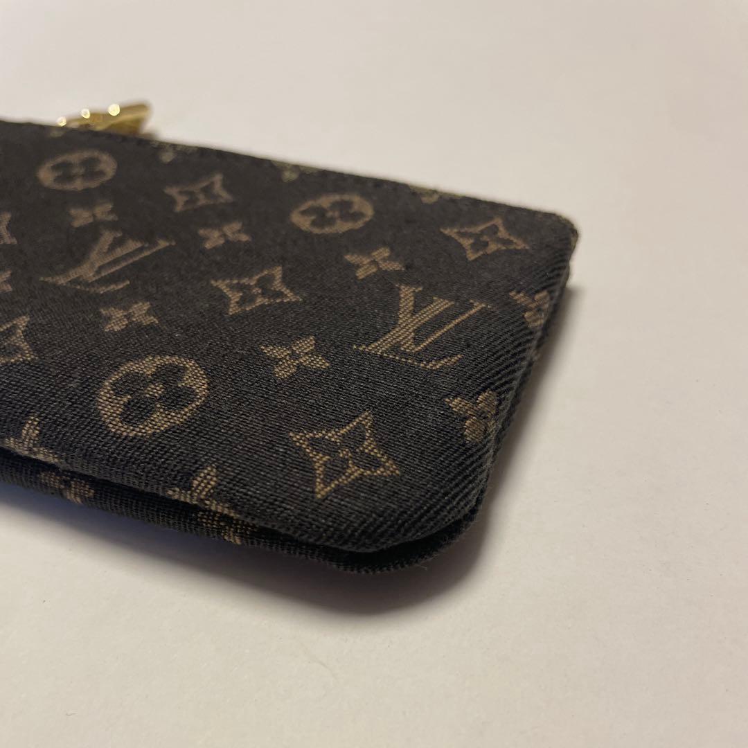 【美品】LOUIS VUITTON ミニポーチ モノグラム ミニラン エベヌ