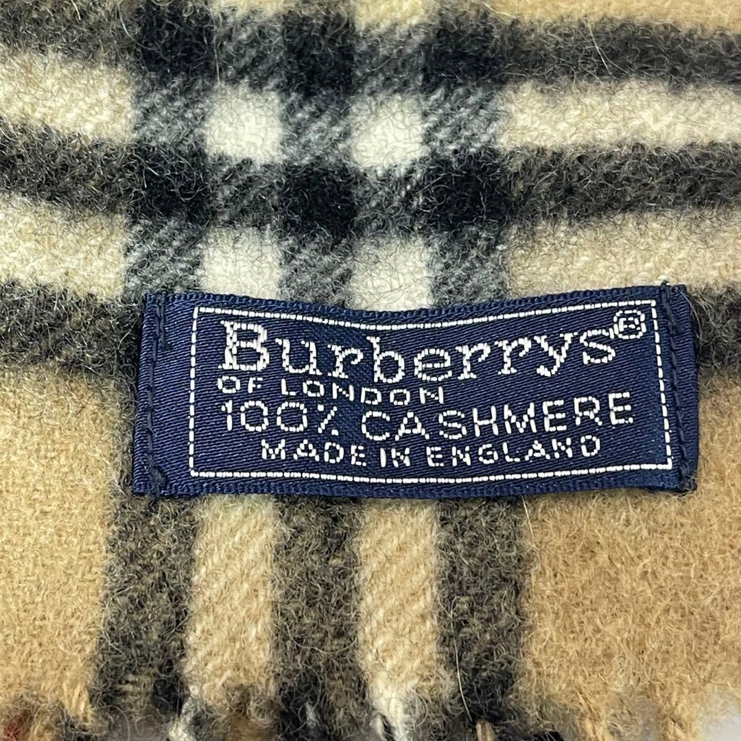 【極美品】バーバリー ノバチェック カシミア カシミヤ マフラー ストール