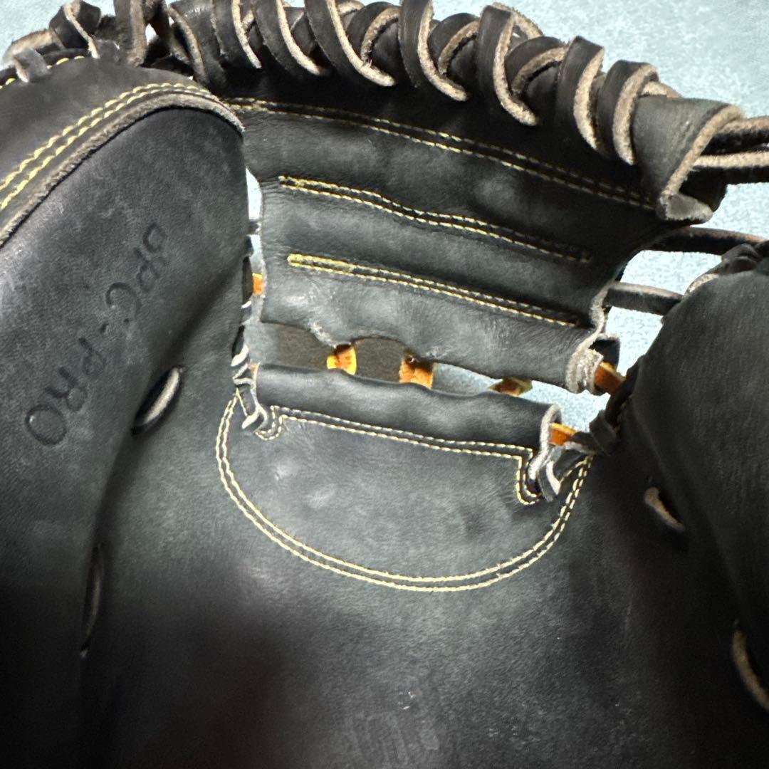 ZETT 硬式グローブ 黒/黄