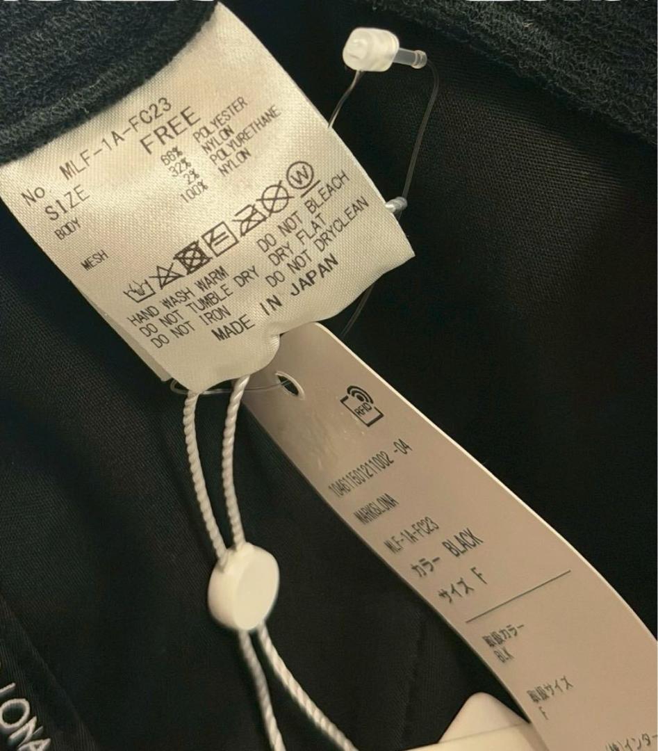 未使用品 マークアンドロナ ロゴ刺繍 メッシュキャップ ブラック/スカル