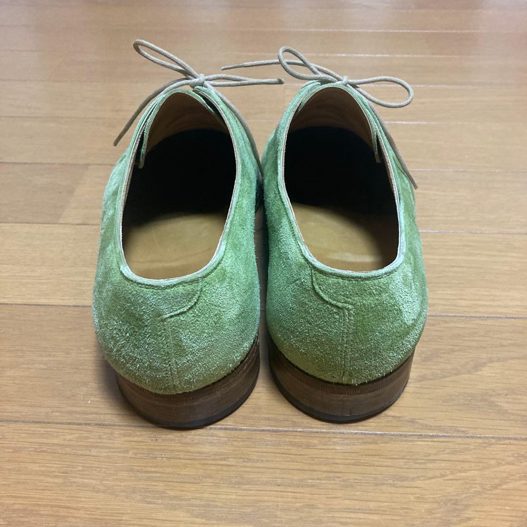 ポールスミス　JOHN LOBB グリーン スエード ドレスシューズ