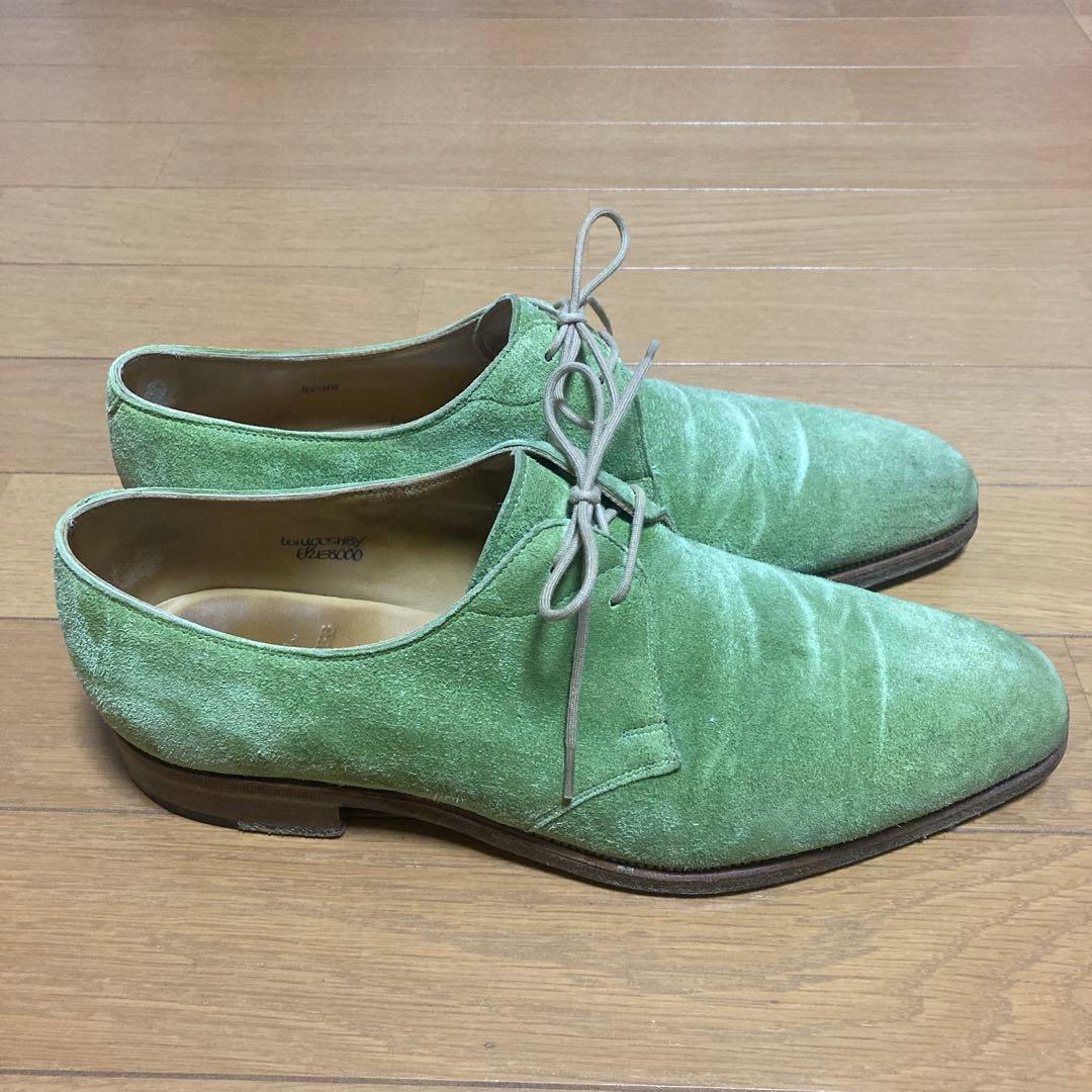 ポールスミス　JOHN LOBB グリーン スエード ドレスシューズ
