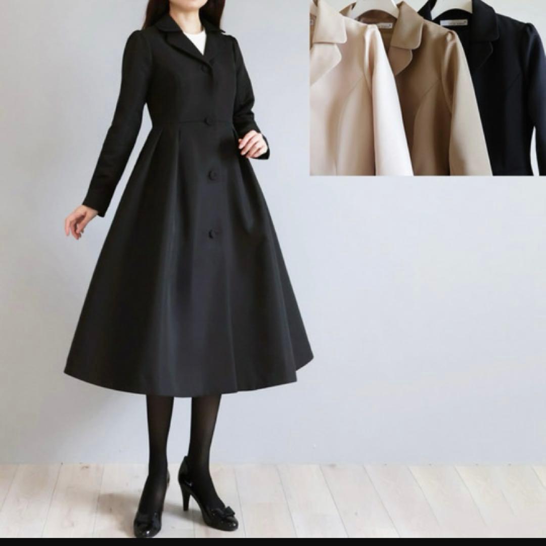 グログランタフタ エレガント チェスターコート