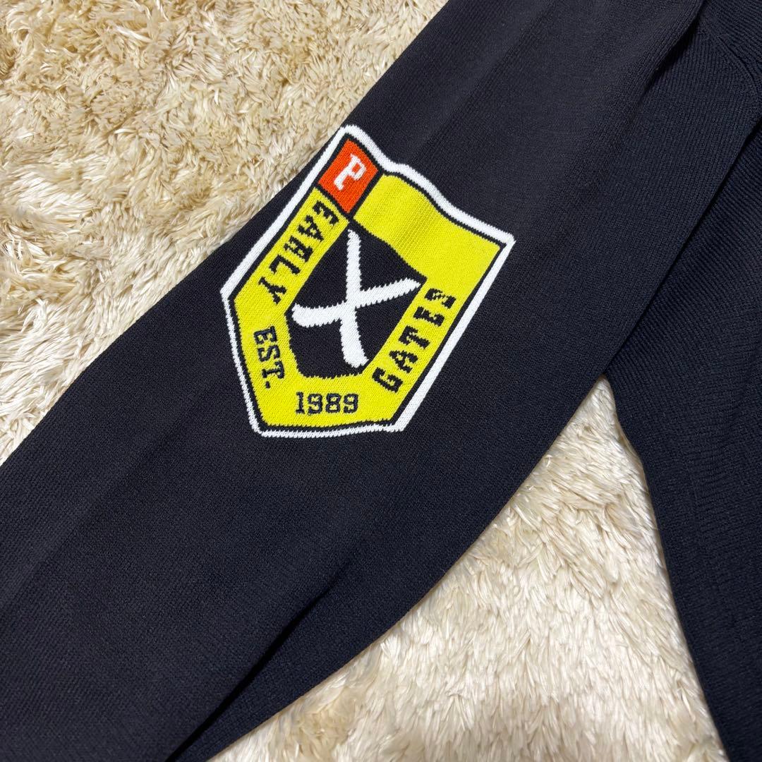 PEARLY GATES パーリーゲイツ クルーネックロゴニット ブラック 5