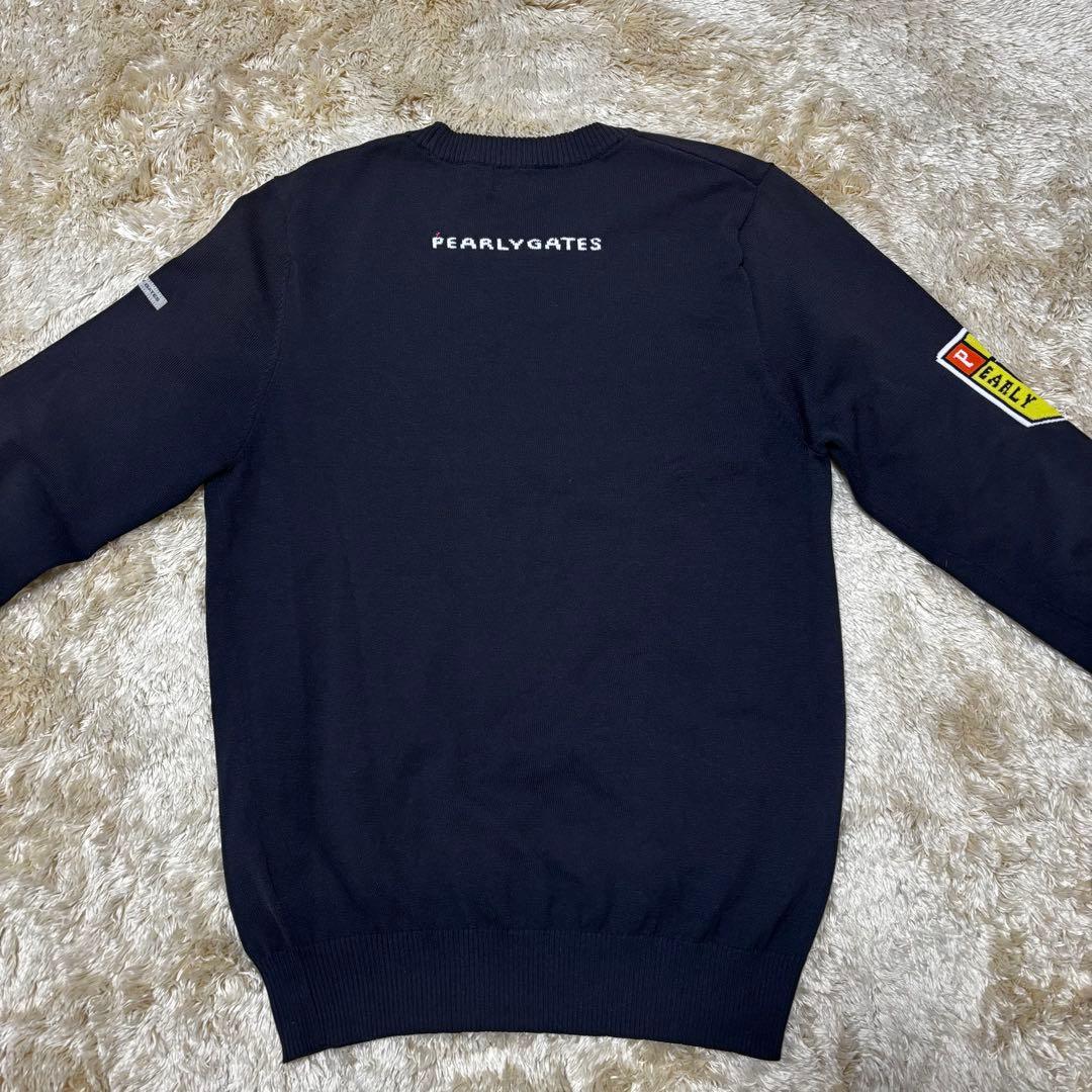 PEARLY GATES パーリーゲイツ クルーネックロゴニット ブラック 5