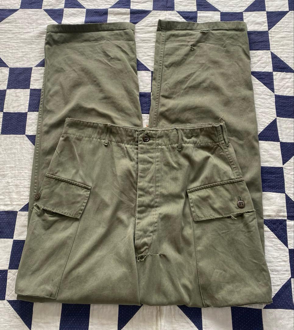 【雰囲気系】40s usarmy m43 カーゴパンツ コットンツイル hbt