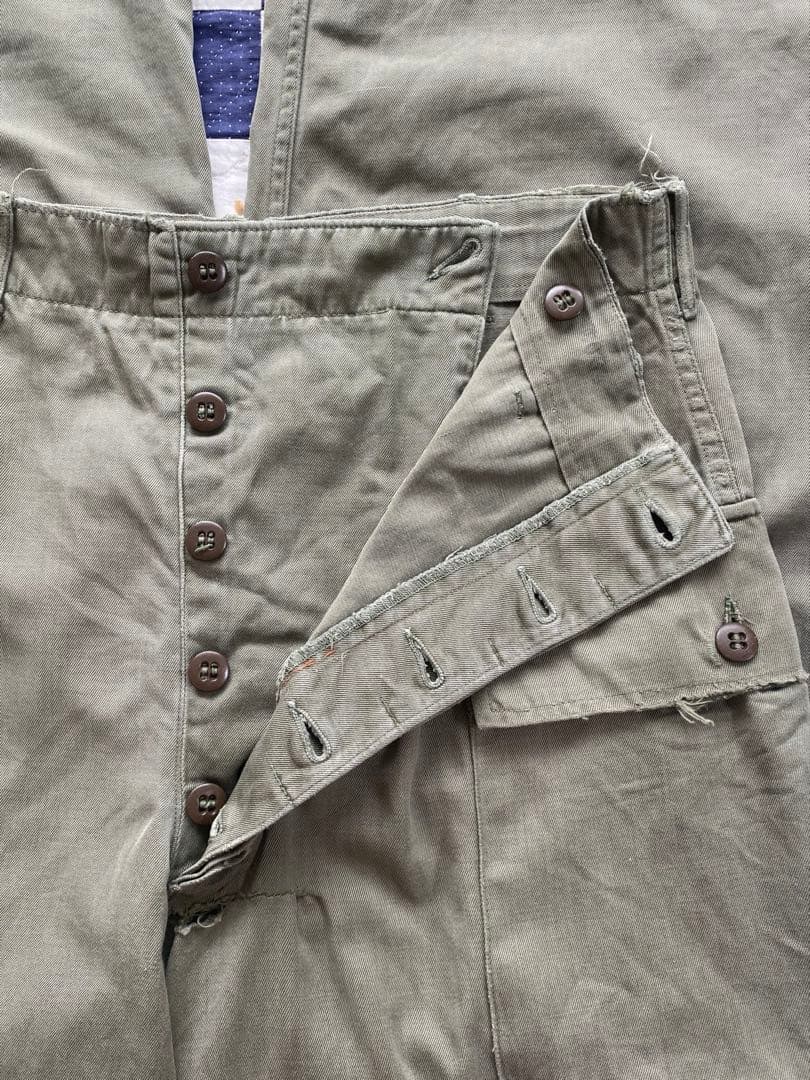 【雰囲気系】40s usarmy m43 カーゴパンツ コットンツイル hbt