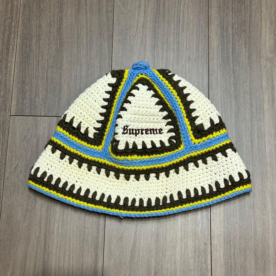 帽子 supreme crochet edge hat
