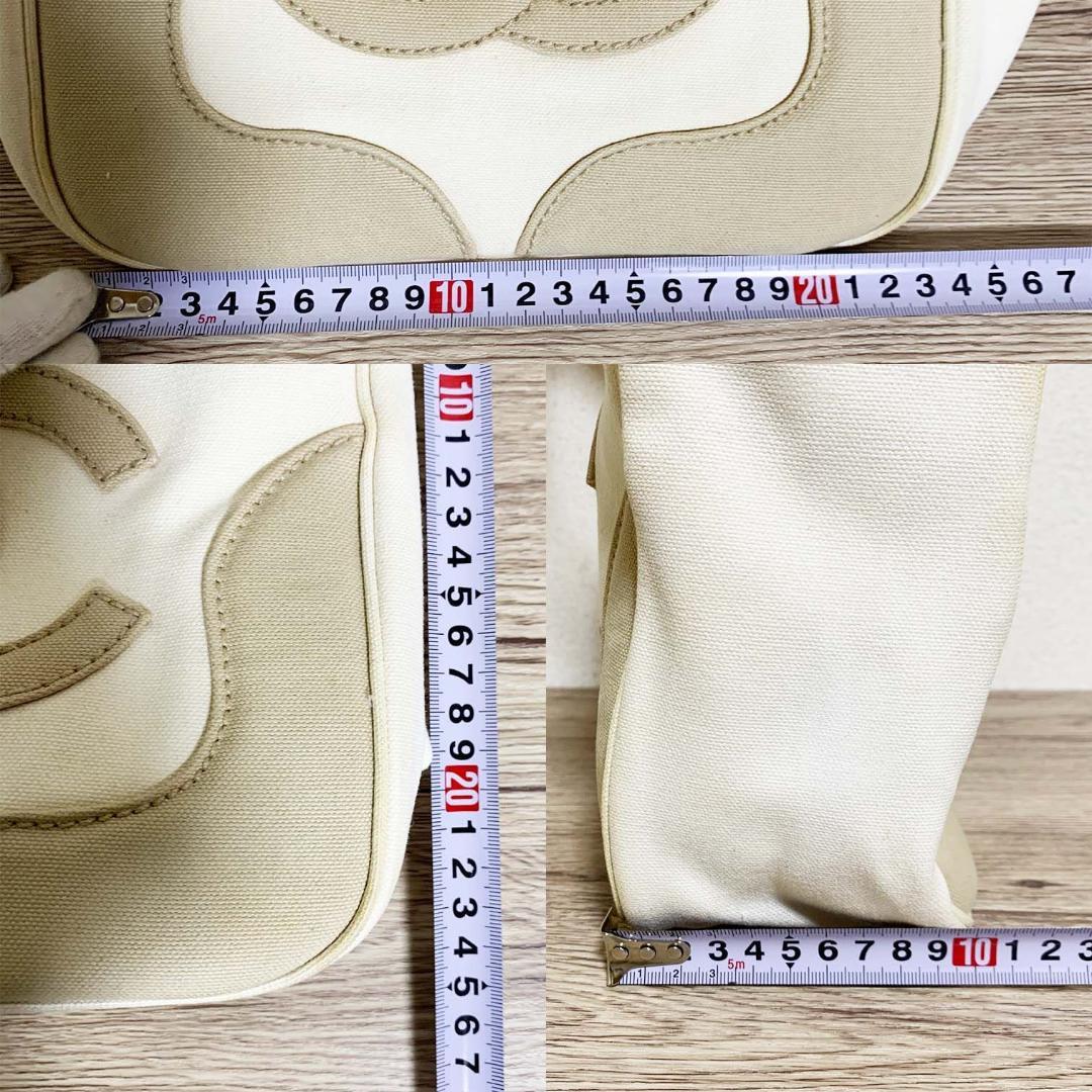 【良品上】シャネル マシュマロ ココマーク トート ハンドバッグ キャンバス