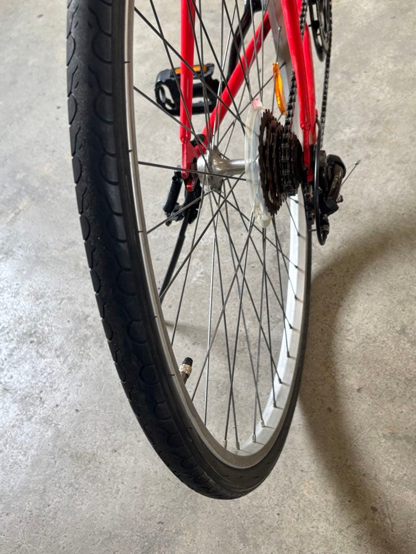 りんさん専用「赤 クロスバイク (700c)」[配達可能]