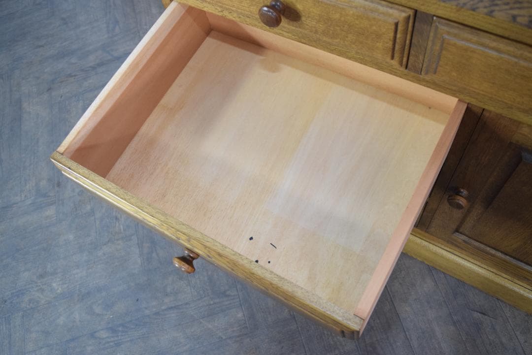 北海道旭川家具 和光 北海民芸 ライティングビューロー/デスク ナラ材