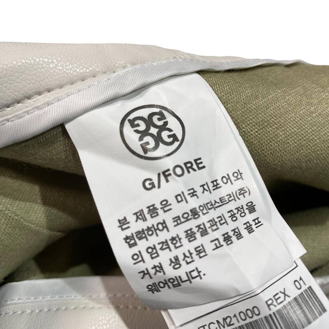 【韓国モデル】G/FORE ジーフォア レザー スカート M ホワイト ゴルフ