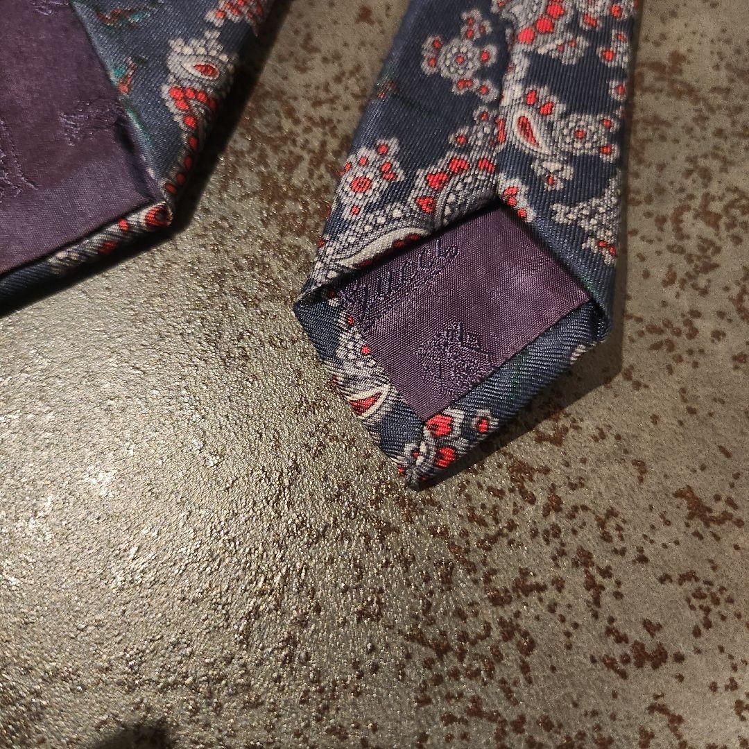 GUCCI グッチ ネクタイ ペイズリー ネイビー ハイブランド 高級 人気