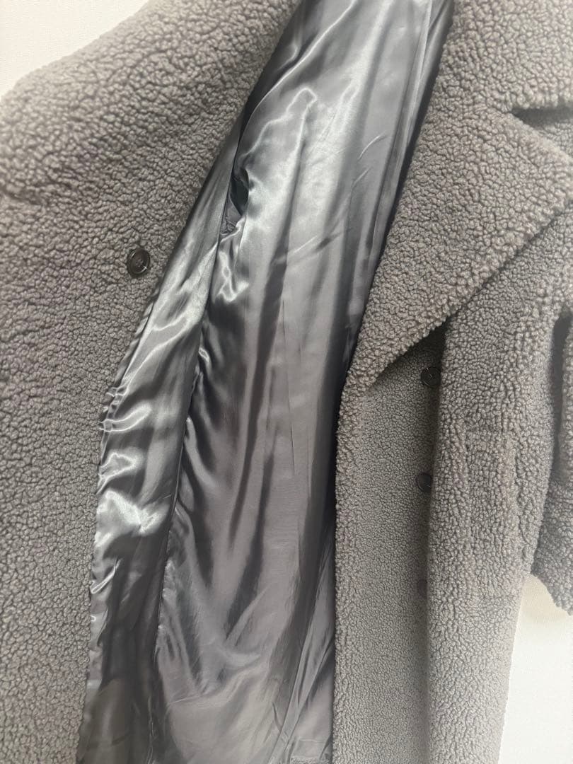 ZARA フェイクボアロングコート