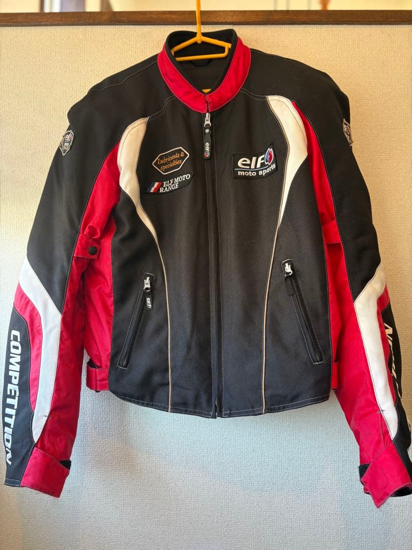 【Msak】elf コンペティションジャケット Lサイズ ブラック/レッド