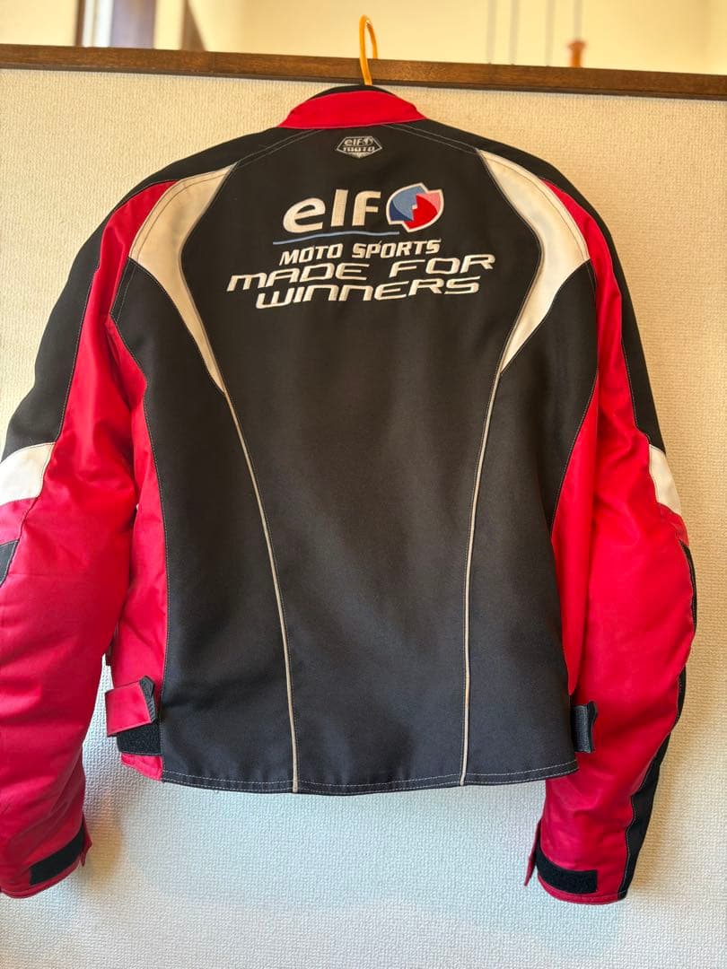【Msak】elf コンペティションジャケット Lサイズ ブラック/レッド