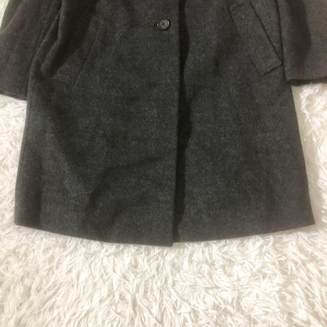 美品 ジェイプレス 24AWショートビーバー ステンカラー コート Aライン