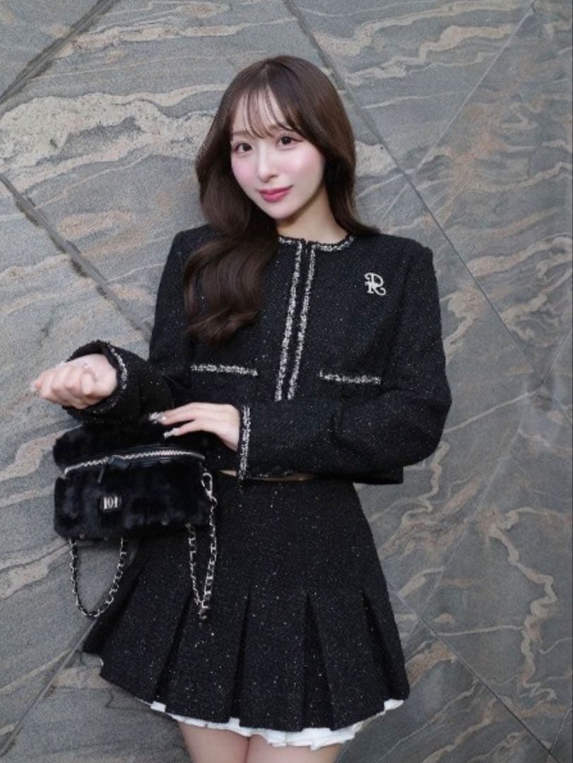 Darichダーリッチ スパンコールツイードジャケット