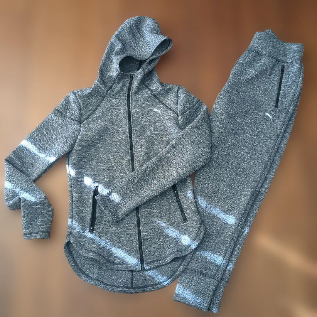 PUMA グレー スウェット上下セット レディース Mサイズ