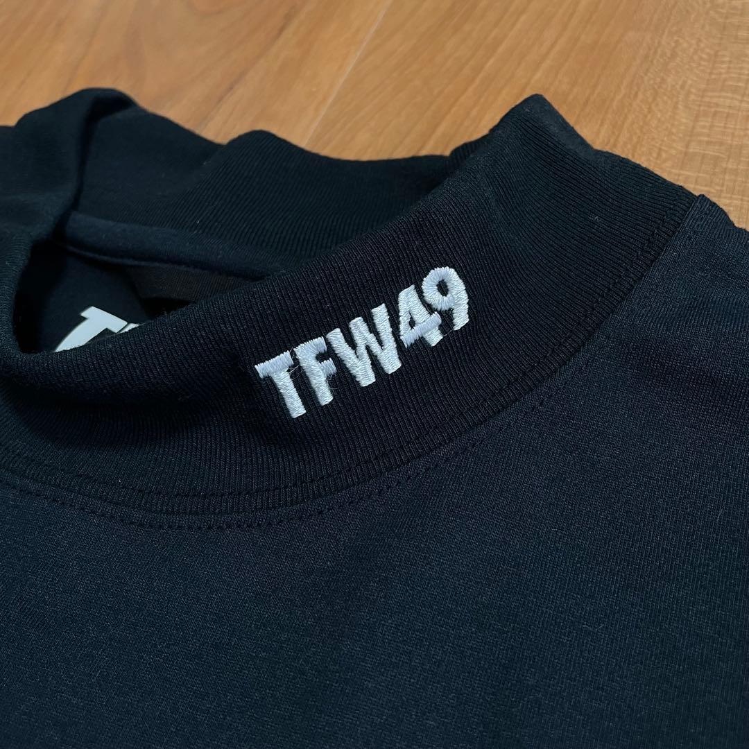 TFW49 ハーフモックネック ロングT ブラック　L ゴルフ