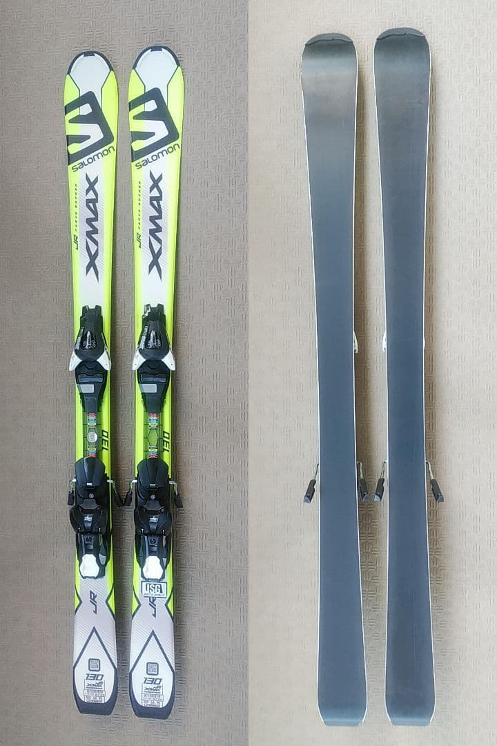 スキー3点セット　板130cm ブーツ23cm ストック　ジュニア子供用