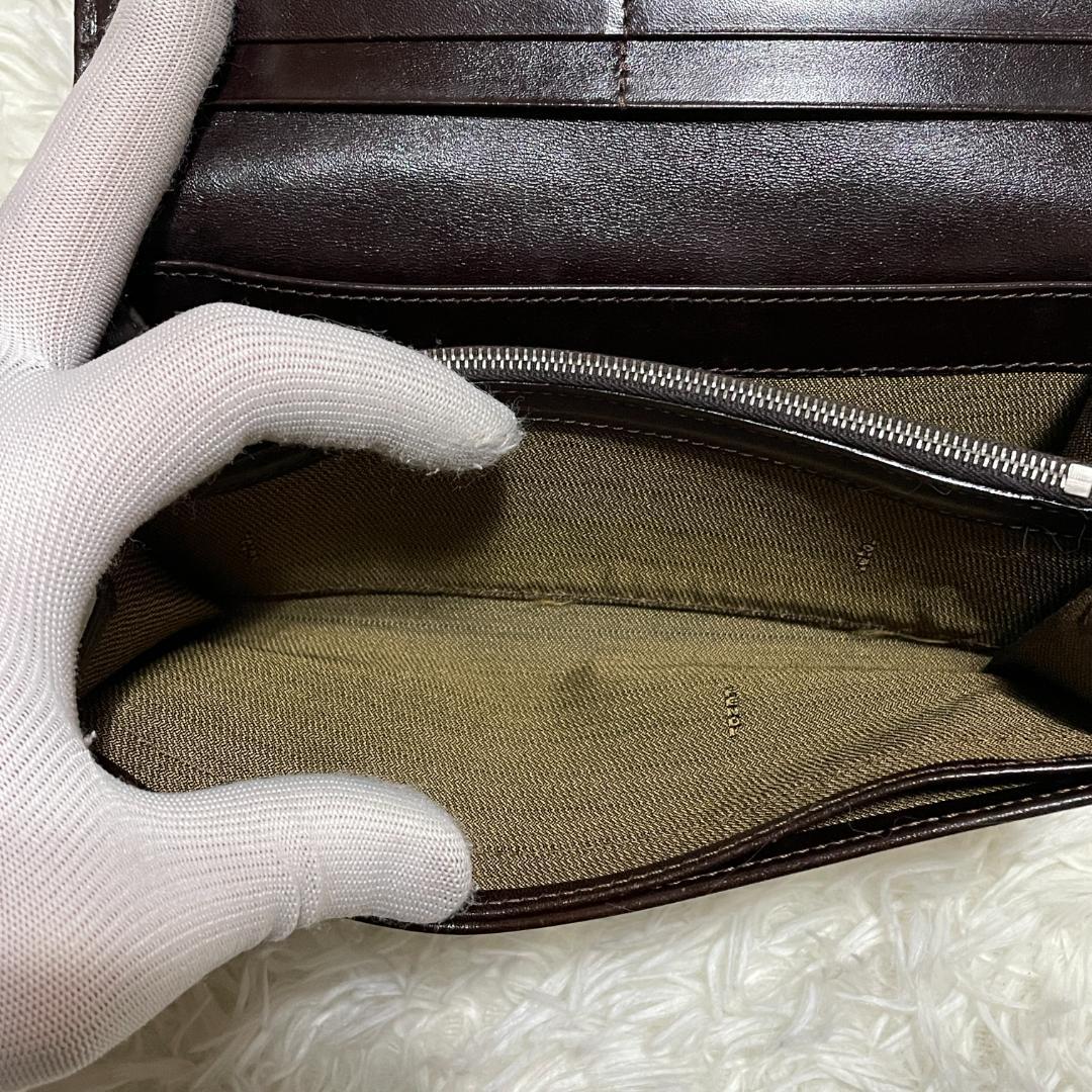 【美品】 FENDI フェンディ　二つ折り 長財布　ズッカ柄　オールドフェンディ