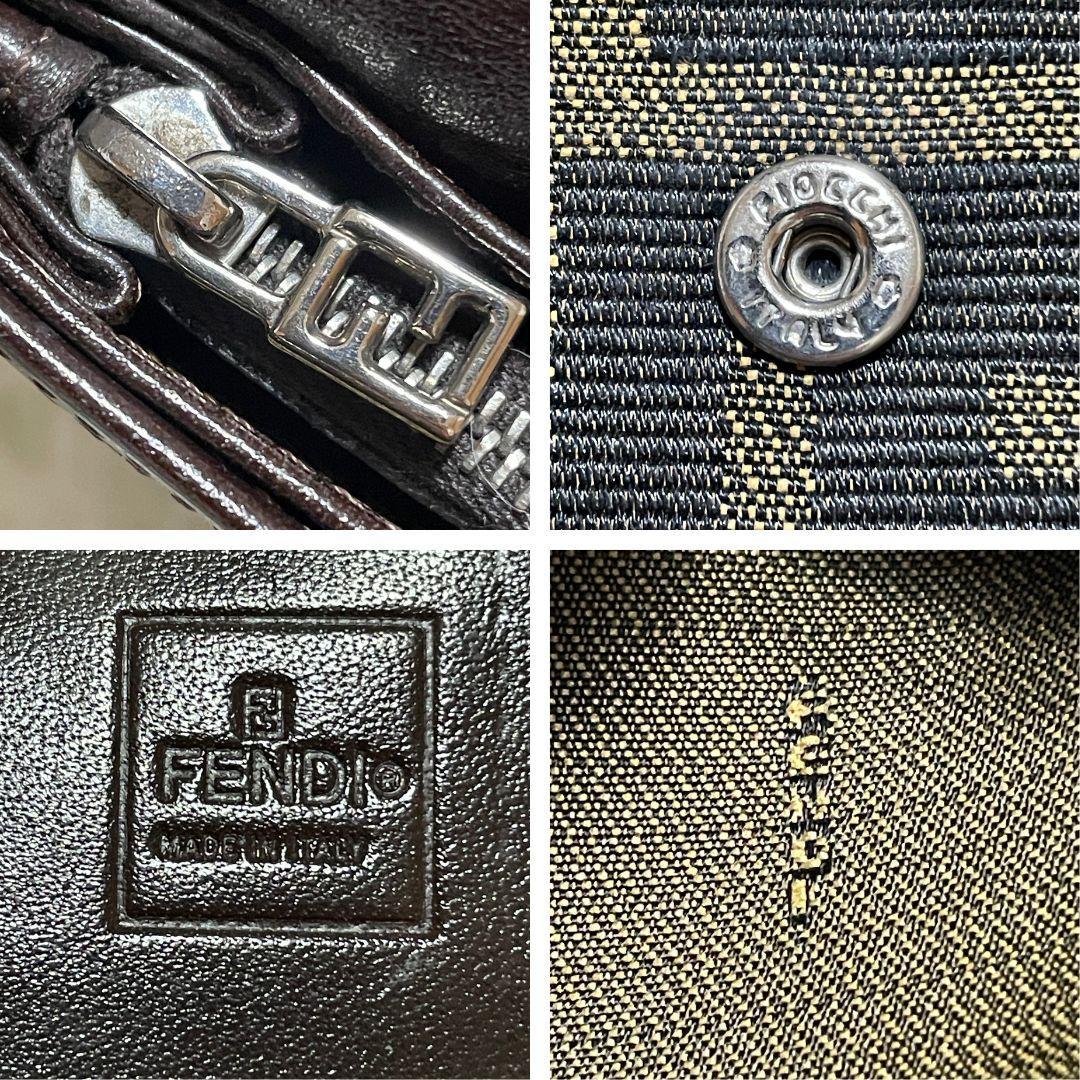 【美品】 FENDI フェンディ　二つ折り 長財布　ズッカ柄　オールドフェンディ