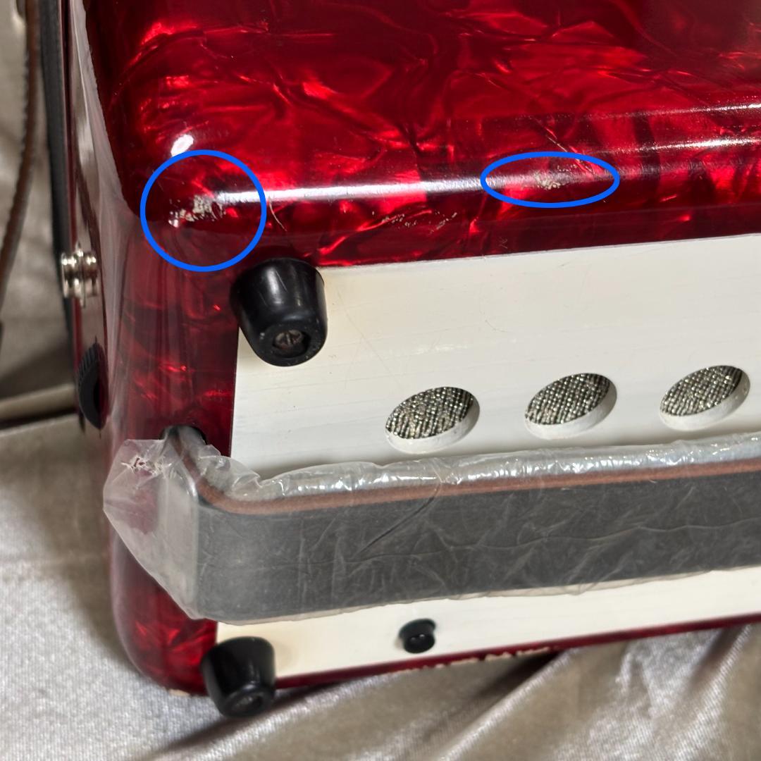 YAMAHA アコーディオン 赤 30鍵