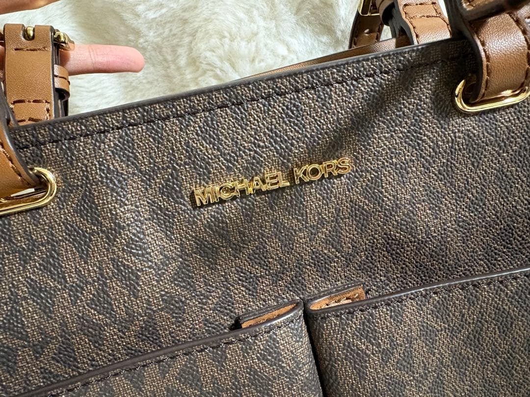 マイケルコース トートバッグ A4サイズ可 35F3GTVT3B BROWN