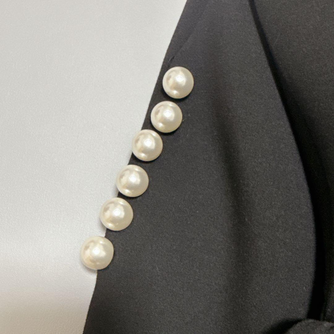 新品未使用✨ Frene フラーネ 袖フレアパールボンディングコート M−L