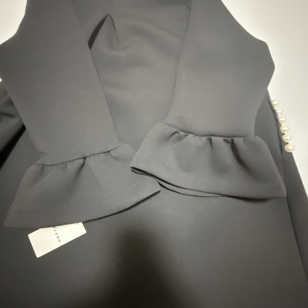 新品未使用✨ Frene フラーネ 袖フレアパールボンディングコート M−L