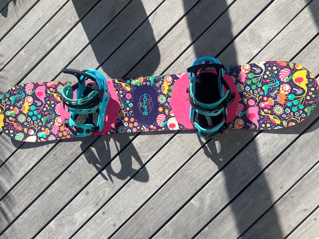 Burton スノーボード バインディング　セット　カラフルデザイン 130