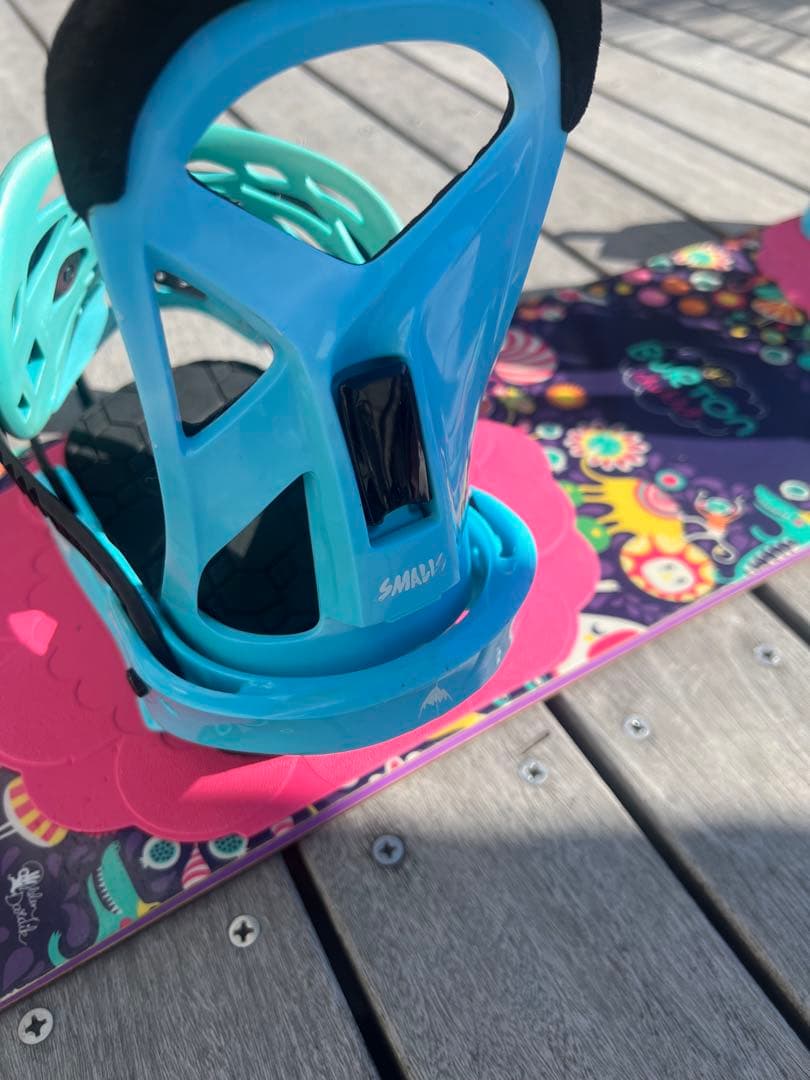 Burton スノーボード バインディング　セット　カラフルデザイン 130