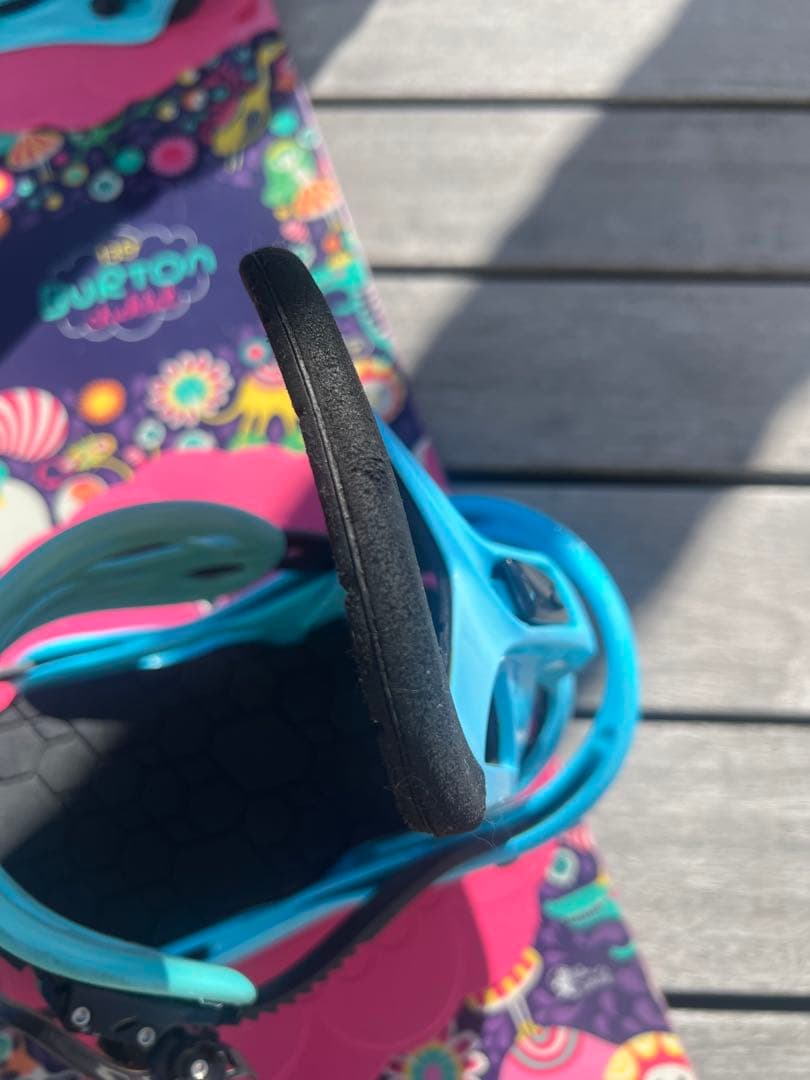 Burton スノーボード バインディング　セット　カラフルデザイン 130