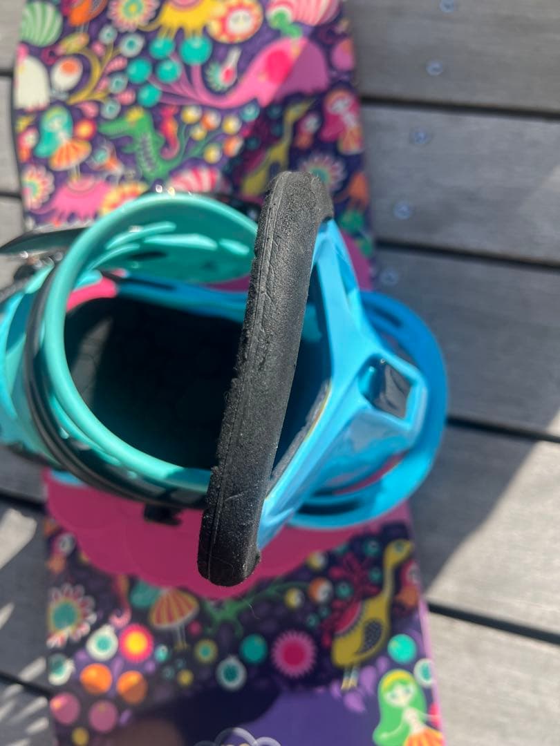 Burton スノーボード バインディング　セット　カラフルデザイン 130