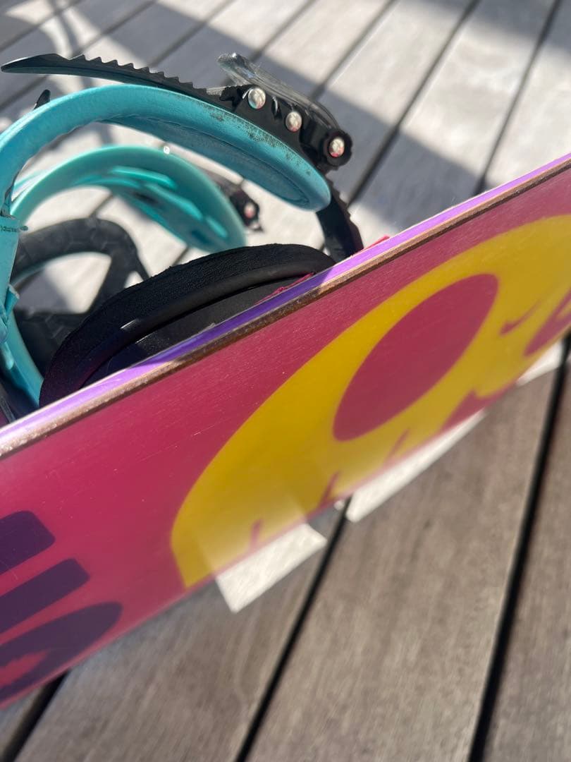 Burton スノーボード バインディング　セット　カラフルデザイン 130