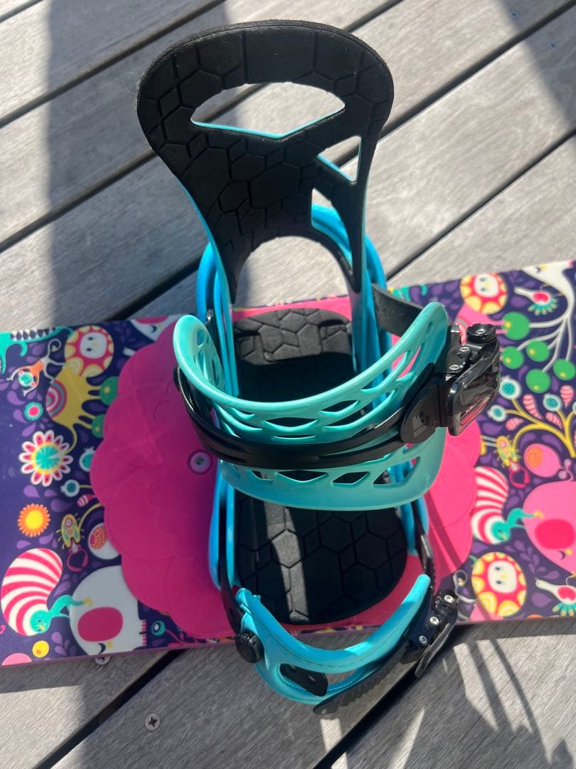 Burton スノーボード バインディング　セット　カラフルデザイン 130