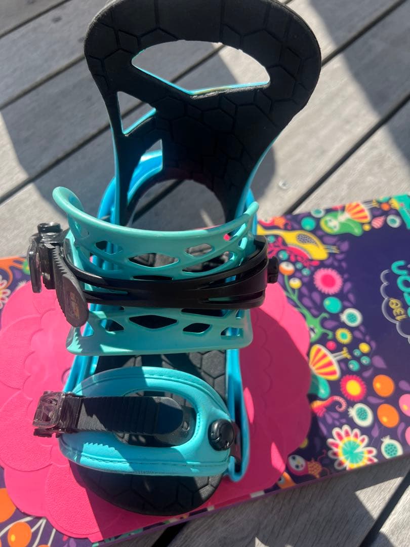 Burton スノーボード バインディング　セット　カラフルデザイン 130
