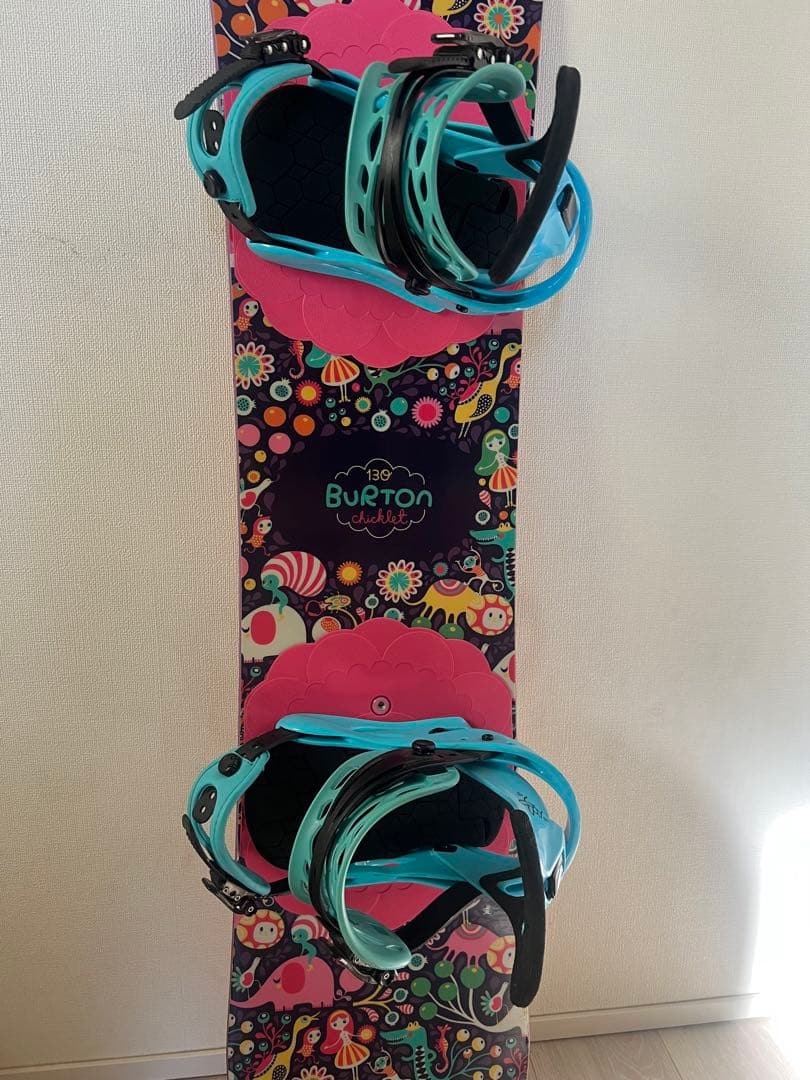 Burton スノーボード バインディング　セット　カラフルデザイン 130