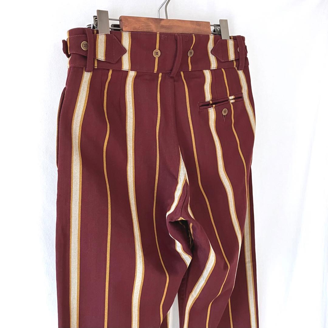 未使用 希少 UK製 ナイジェルケーボン プリーツパンツ ウール 32